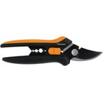Fiskars Floristenschere SP14, Länge 24 cm, Hochwertige Stahlklingen-Kunststoff Griff, Schwarz-Orange, Solid, 1051601 mittelgroß