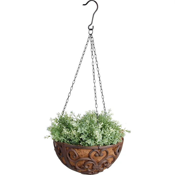 Esschert BPH26 design, Hanging Basket Gußeisen Durchmesser 30 cm L, 30 x 30 x 15 cm