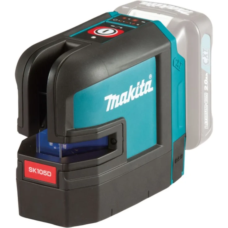 Makita SK105DZ Akku-Kreuz Linienlaser rot, 12 V, Blau, Silber 25 m – Bild 2