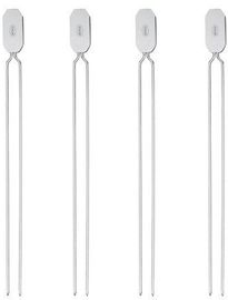 RÖSLE Grillspieße, Doppelspieße, Edelstahl 18/10, 4 Stück, 33 cm