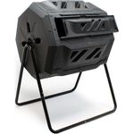 WILTEC Trommelkomposter 160 Liter Fassungsvermögen drehbar Kompost verrotten