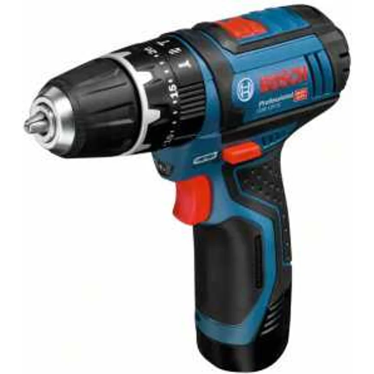 Bosch Professional Akku-Schlagbohrschrauber GSB 12V-15, mit 2 x 2.0 Ah Li-Ion Akku (06019B690H) – Bild 2