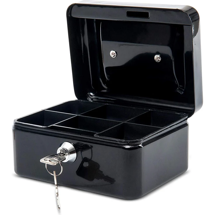 Maul Geldkassette 1, Schwarz, Münzgeldeinsatz Herausnehmbar, 153 x 81 x 125 mm, 5610190, 1 Stück – Bild 1