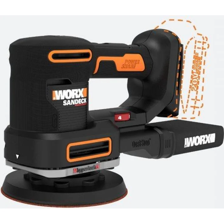 Worx WX820.9 20V Akku-Multifunktionsschleifer WX820.9 – Bild 1