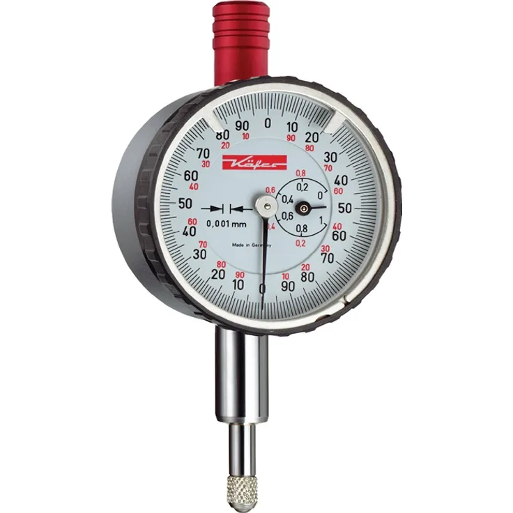 Kleinmessuhr KM 1000 S 1mm Abl.0,001mm m.Stoßschutz m.Kal.KÄFER