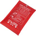 C Crystal Lemon Feuerlöschdecke, Feuerlöschdecke, Notfalldecke, Sicherheitsabdeckung für Küche, Glasfaser-Decke 99,1 x 99,1 cm