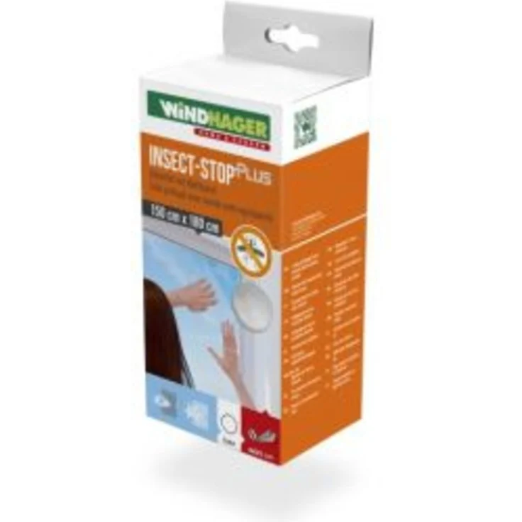 Windhager, Fliegengitter für Fenster, Standard, 130x150cm (ANTHRAZIT) – Bild 1