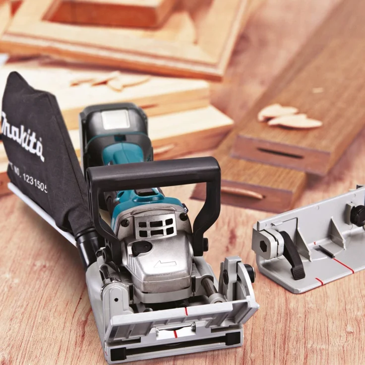 Makita DPJ180RTJ Elektrowerkzeuge Akku-Nutfräse 18 V, 2 Akkus + Ladegerät im MAKPAC, türkisschwarz, mit 2X 5,0 Ah – Bild 2