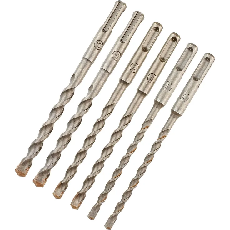 Dewalt Hammerbohrer-Set Extreme (6-teilig, 160 mm, SDS-plus, Ø 2x 6, 2x 8, 2x 10, in Kunststoffverpackung) DT60302