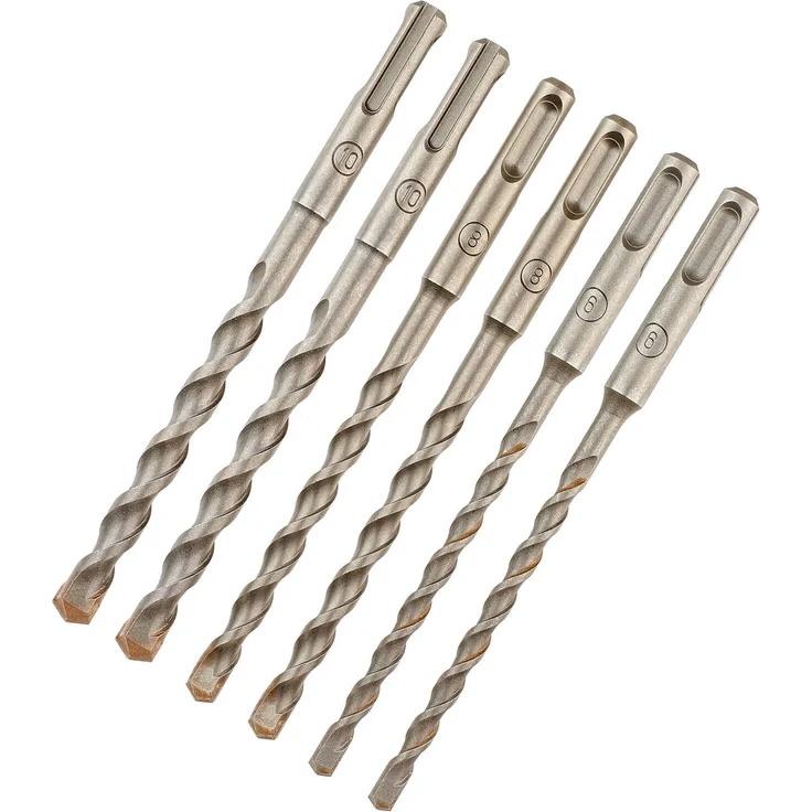 Dewalt Hammerbohrer-Set Extreme (6-teilig, 160 mm, SDS-plus, Ø 2x 6, 2x 8, 2x 10, in Kunststoffverpackung) DT60302