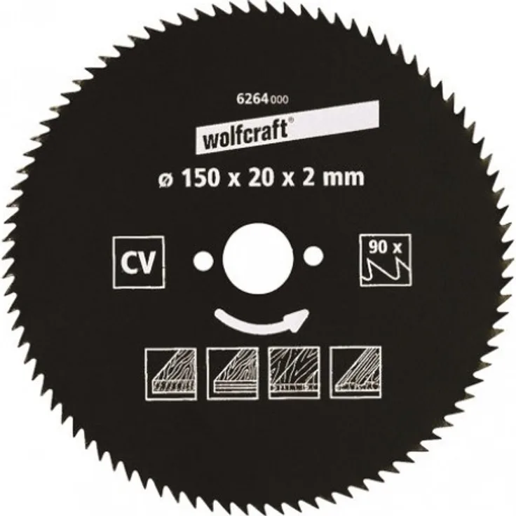 Wolfcraft Kreissäge-Blatt 140 X 20 80 Zähne