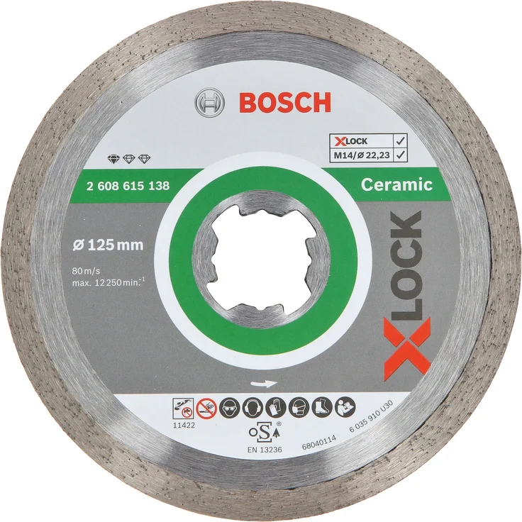 Bosch Professional X-LOCK Diamant-Trennscheibe Standard for Ceramic 125mm, Durchmesser – Bild 1