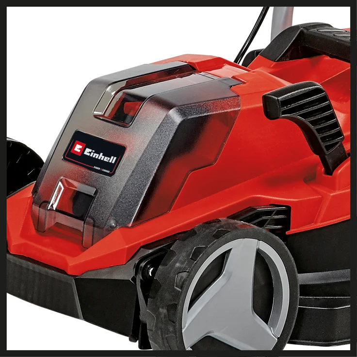 Einhell Akku-Rasenmäher GE-CM 18-33 Li - 1x4,0 Ah - Power X-Change - Li-Ion, bis 200 m², 33 cm Schnittbreite, 5x zentrale Schnitthöhenverstellung, 30 L Behältervolumen, inkl. 4,0 Ah PXC-Akku + Ladegerät – Bild 7