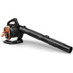 FUXTEC FX-LBS126P 3in1 Profi Laubsauger Laubbläser Laubhäcksler, mit 60L Laubfangsack, Anti-Vibrations-Funktion Häckselfunktion 750 Watt 108 dB