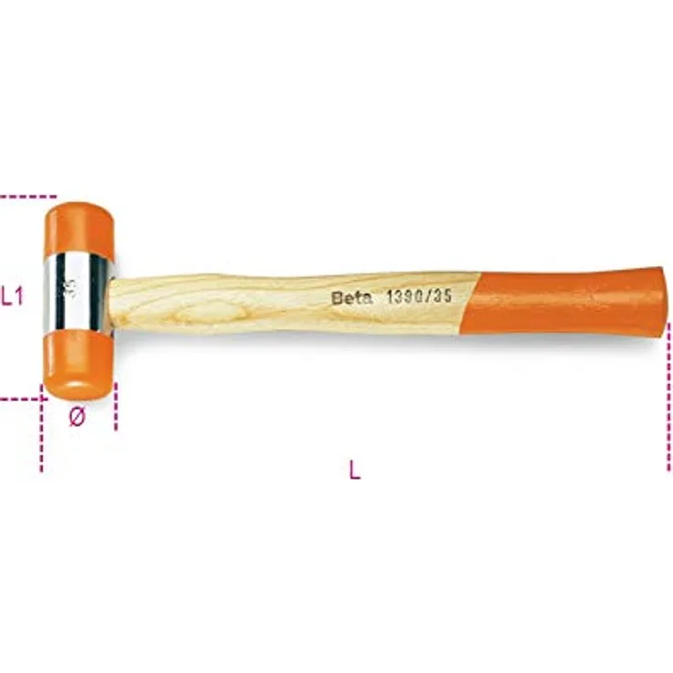 Beta 301418 1390 Durchmesser 60 Kunststoff Hammer