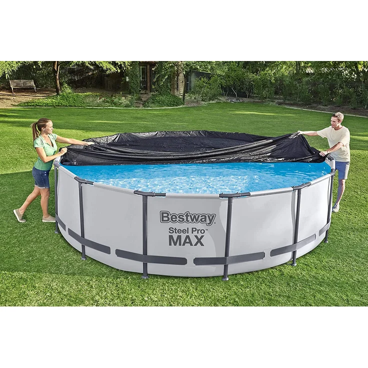 Bestway Flowclear Abdeckplane, für Frame Pool Ø366 cm und Stahlwand Pool Ø360 cm – Bild 4