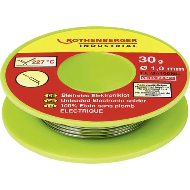 Rothenberger Industrial Bleifreies Elektroniklot 30g Lötzinn, bleifrei