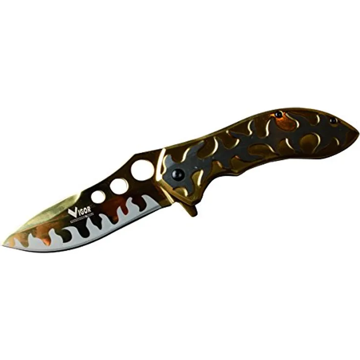 Vigor 4413020 Messer Klappmesser Typ Fasan, gelb