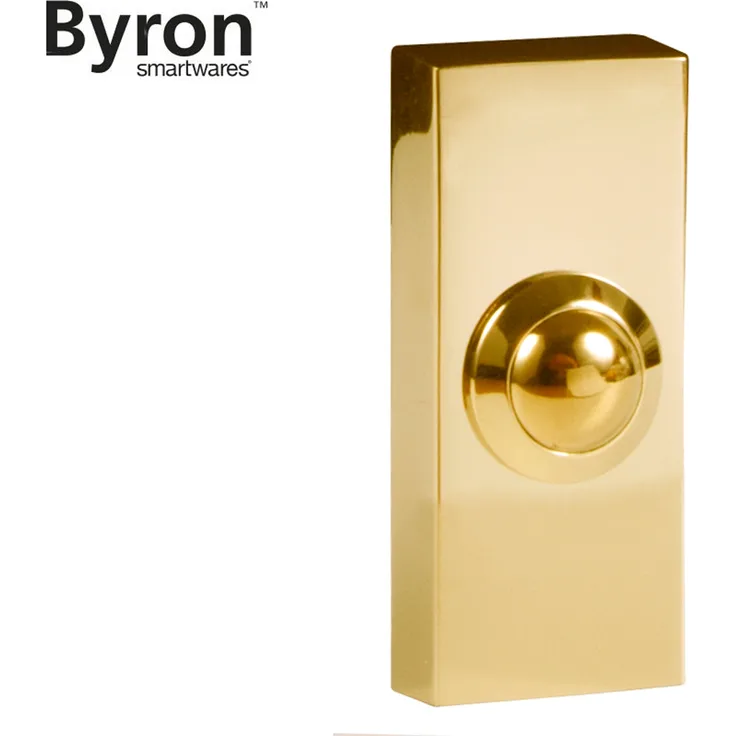 Byron Klingelknopf Design Messing Finish, Klingeltaster Klingeltableau Klingelplatte