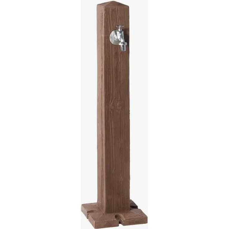 Garantia Wood Wasserzapfsäule darkwood - In naturgetreuer Holzoptik Bewässerungszubehör