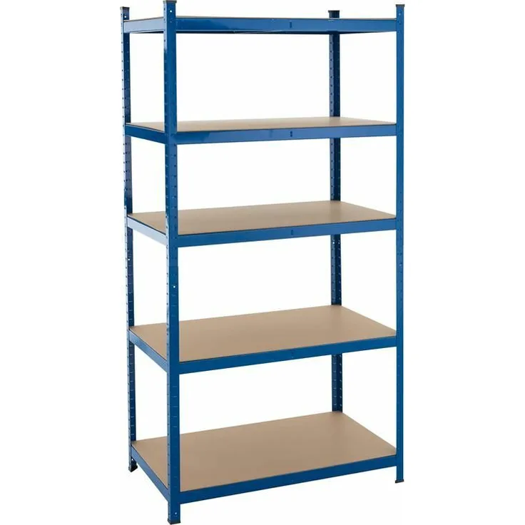 Steckregal Werkstattregal Kellerregal Schwerlastregal Metallregal Lagerregal Blau - 200x100x60cm | 875kg