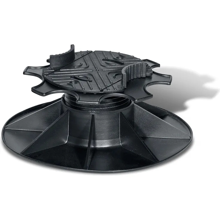 SPAX Lift 5-9 – Terrassenlager verstellbar 55-82 mm – Stelzlager für den Terrassenbau – 3 Stück, Schwarz, 5009459558509