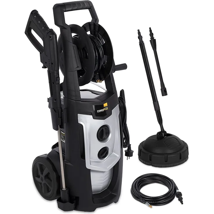 Powerplus 8957 Hochdruckreiniger, 2200 W, Schwarz, Silber