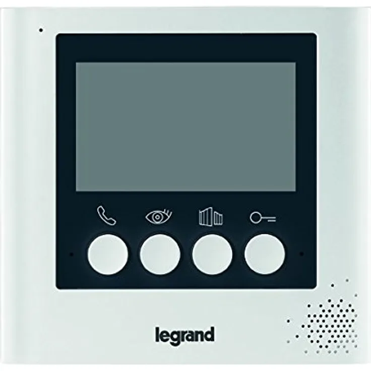 Legrand, Video-Innenstelle mit 4,3 Zoll Monitor zur Erweiterung des 4,3 Zoll Videokits (369110) zum 2-Familienhaus, 369115