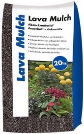 Lava Mulch Anthrazit, 8 mm - 16 mm, 20 Liter Sack