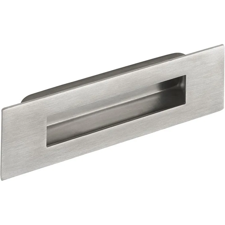 Muschelgriff Sabik B 150 mm, H 50 mm, Einlassmaß 123x28 mm, Edelstahl gebürstet