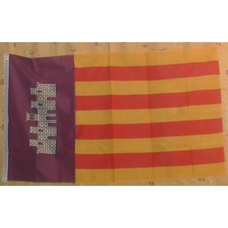 Flaggenking Mallorca-Inselflagge Flaggen/Fahnen, Mehrfarbig, 150x90x1 cm