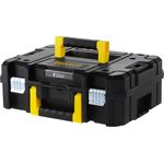 Stanley FMST1-71966 FatMax Pro-Stack Werkzeugbox (13.5 Liter, für kleinerer Handwerkzeuge + Elektrowerkzeuge, mit Schaumstoff-Einlage, rostfreie Metallverschlüsse, stapelbar