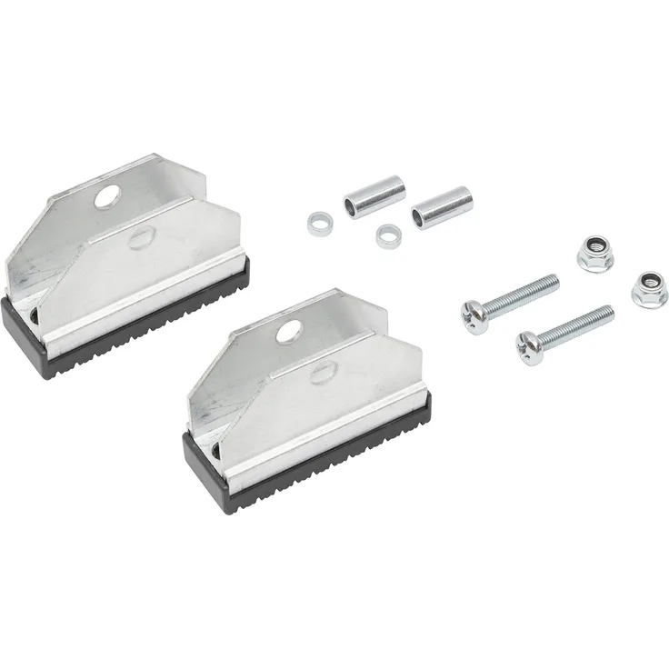 HYMER 0052054 Klappfußset mit rutschsicherem Gummibelag für Leiternholmbreite 60-100 mm