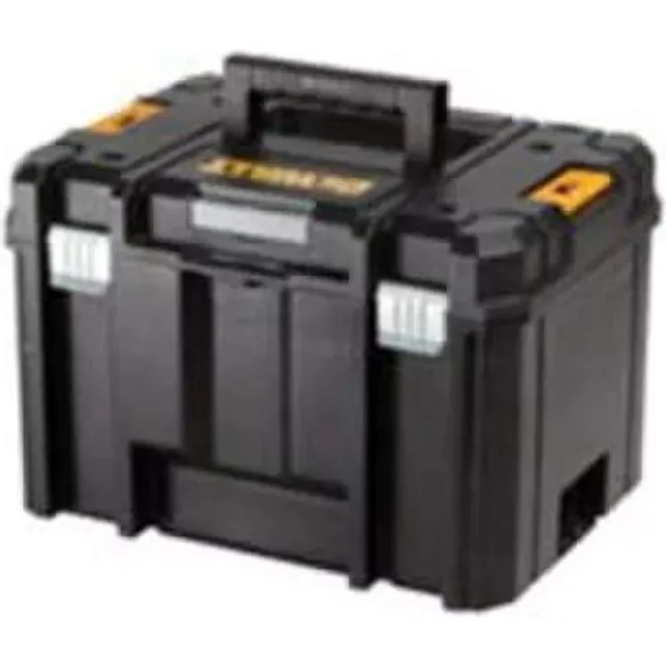 Dewalt Tstak VI stabelbare Werkzeug--Transportbox (kombinierbar mit anderen Tstak-Boxen, sichere Verwahrung von Elektrowerkzeugen und Handwerkzeugen) DWST1-71195
