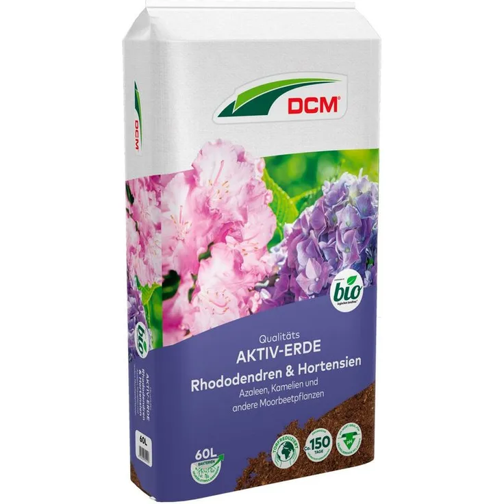 DCM-Cuxin Qualitäts Aktiv-Erde Rhododendren & Hortensien, 60 Liter