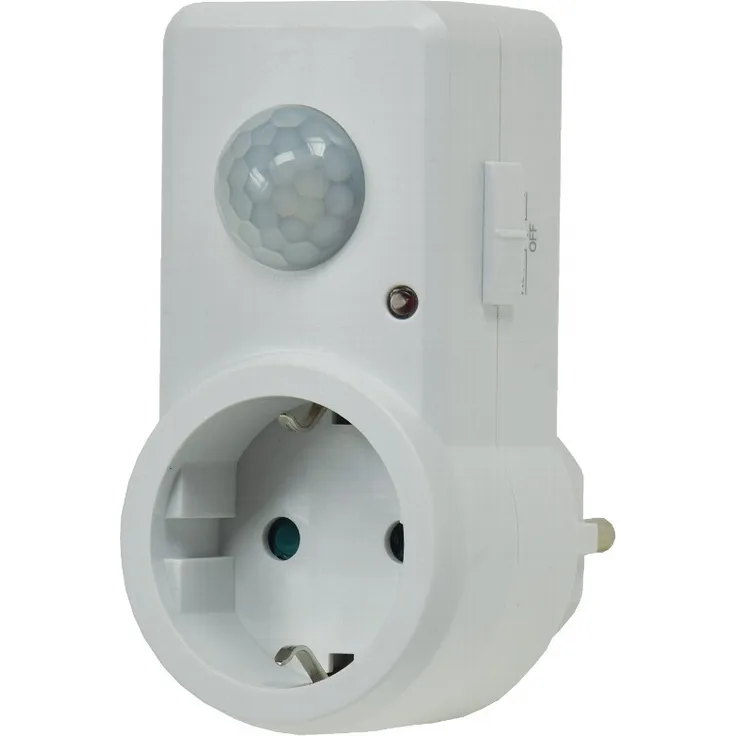 Chilitec Zwischenstecker mit Bewegungsmelder 230V Steckdose weiß