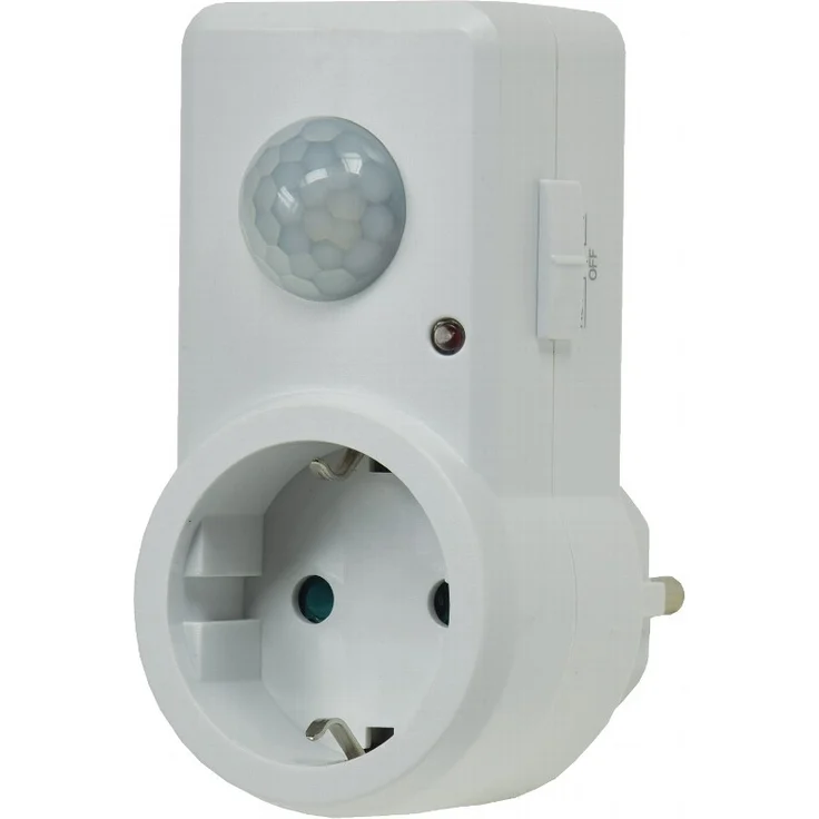 Chilitec Zwischenstecker mit Bewegungsmelder 230V Steckdose weiß