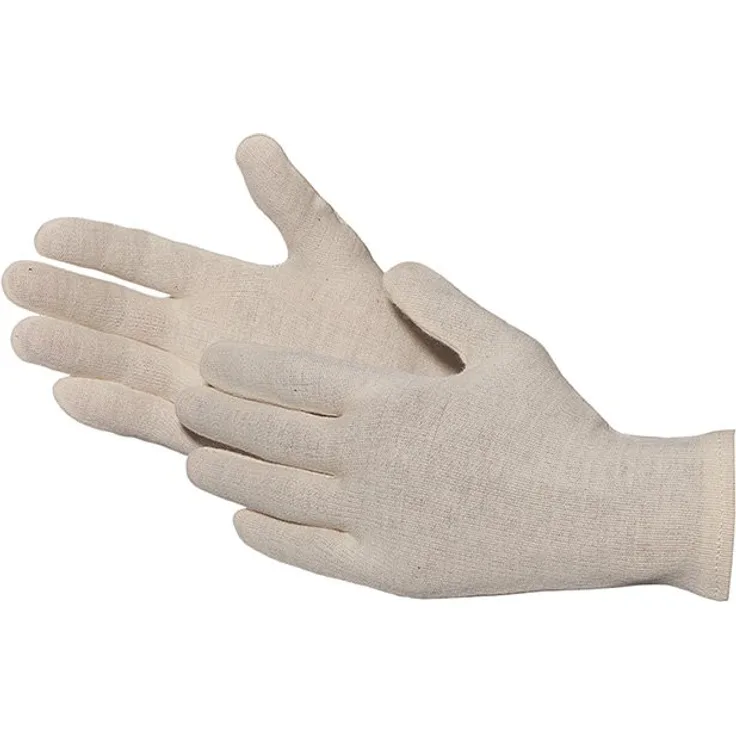 Jah 826 Baumwollhandschuh 12 Paar oekotex leicht natur Gr. 10