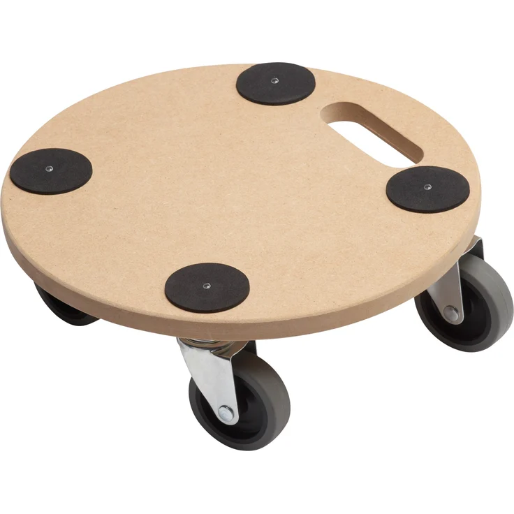 Metafranc Pflanzenroller Ø 350 mm - 150 kg Tragkraft - MDF-Platte - TPE-Räder - Möbelroller - Untersetzer mit Rollen - Transporthilfe für Pflanzen - 821360 – Bild 1