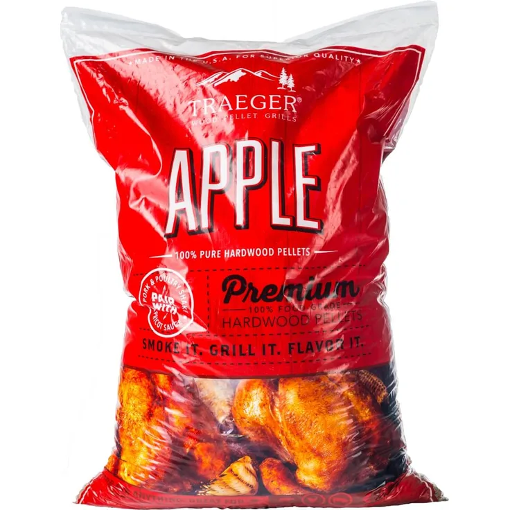 Hartholz Pellets Apfel 9 kg - Traeger