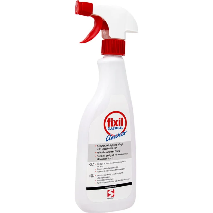 Schulte Fixil-Glassiegel Cleaner, Reiniger und Pflegemittel für beschichtete Echtglas Duschen von Schulte, Sprühflasche 500 ml, D9400 – Bild 1