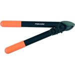Fiskars PowerGear Amboss-Getriebeastschere für trockenes und hartes Holz, Antihaftbeschichtet, Gehärteter Präzisionsstahl, Länge 39 cm, Schwarz-Orange, L31, 1000581