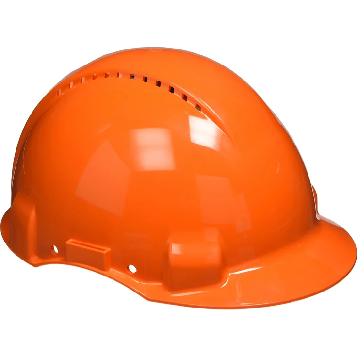3M Peltor Schutzhelm G3000DUV-OR, ABS, Helm Innenausstattung mit Leder SchWeißband und Pinnlock Verschluss, belüftet, Orange – Bild 1
