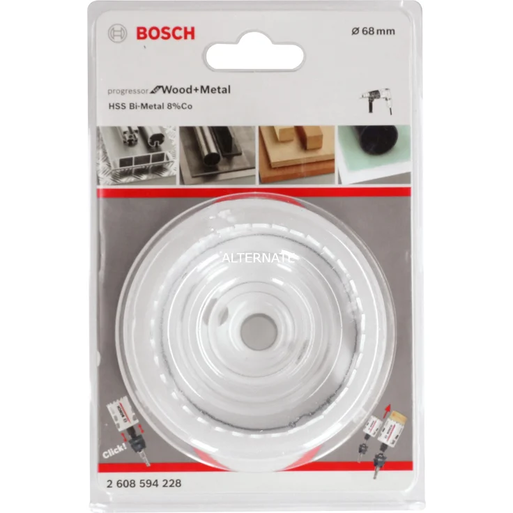 Bosch Professional Lochsäge Progressor for Wood & Metal (Holz und Metall, Ø 68 mm, Zubehör Bohrmaschine) – Bild 1