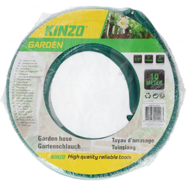 Kinzo gartenschlauch 14 mm pvc grün 10 Meter