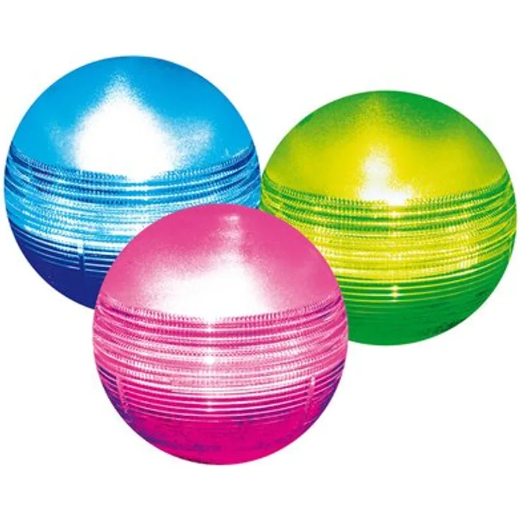 Heissner Solarkugel Set 3 Mehrfarbige LED Solar Bälle D=11,5 cm
