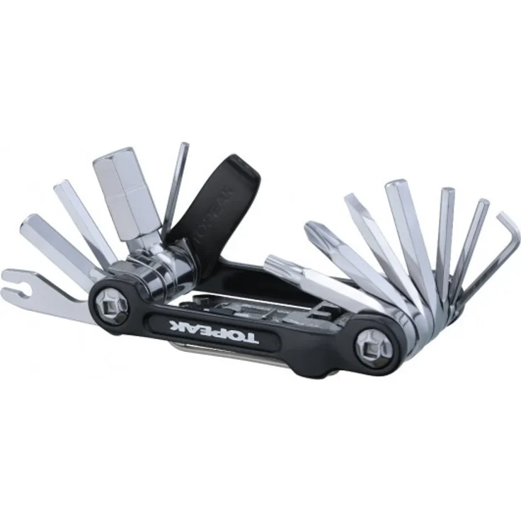 Topeak Mini 20 Pro - 20 Funktionen - Miniwerkzeug für Fahrradreparaturen - Multitool schwarz - 20 Funktionen (15400166)