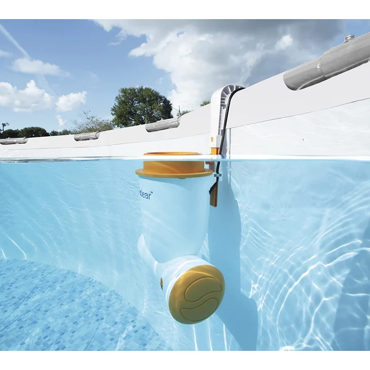 Bestway Flowclear Einhängefilter Skimatic Wasserfilter, weiß/orange, 2.574 l/h – Bild 3