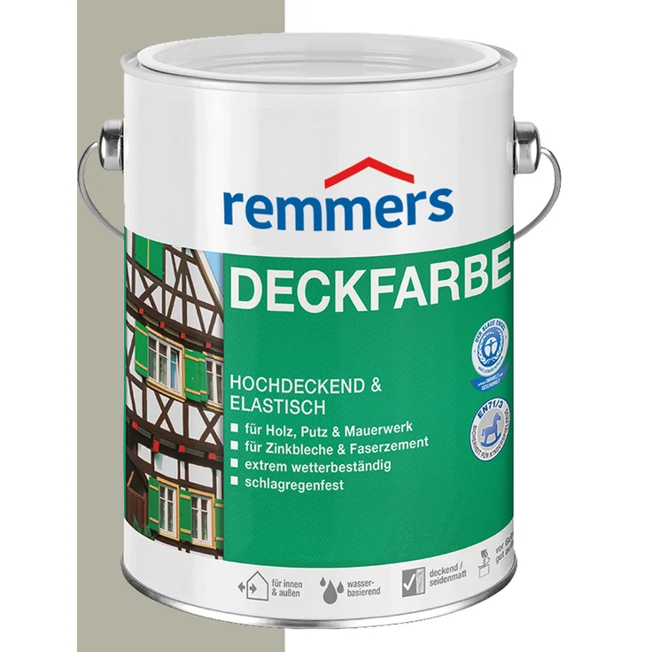 Remmers - Remmers Deckfarbe Hellgrau 0,75 L Dose - grau – Bild 1