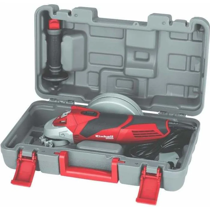Einhell Winkelschleifer TE-AG 125-750 Kit (750 W, Scheiben-Ã˜ 125 mm, Schlüssel im Zusatzhandgriff, inkl. Dia-Trennscheibe, Scheibenschutz, im Koffer) – Bild 9